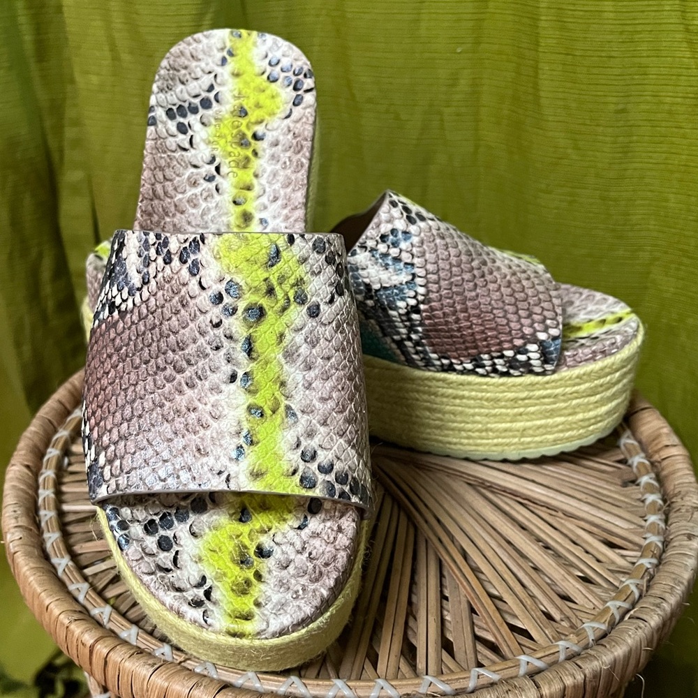 Kate Spade Zia Flatform Slides Sandals